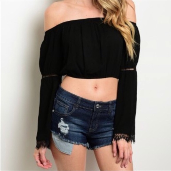 KABA Distressed Denim Cut-offs SIZE SMALL - Picture 3 of 3